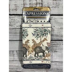 Two by Two Noah's Ark Expressions Wallpaper Boarder 5 yards Elephant Giraffe